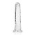 RealRock Crystal Clear Slim 6 in. Dildo Clear
