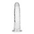 RealRock Crystal Clear Slim 7 in. Dildo Clear