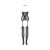 Le Desir Lace Suspender Bodystocking Black O/S