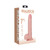 RealRock 7 in. Vibrating Cock with Balls Regular Straight Beige