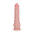 RealRock 7 in. Vibrating Cock with Balls Regular Straight Beige