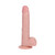 RealRock 9 in. Vibrating Cock with Balls Regular Straight Beige
