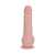 RealRock 8 in. Vibrating and Rotating Cock with Balls Regular Straight Beige