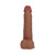 RealRock 8 in. Vibrating and Thrusting Cock with Balls Regular Straight Tan