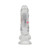 RealRock Wireless Rechargeable Remote Control LED Vibrating 6 in. Dildo with Balls Clear