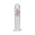 RealRock Wireless Rechargeable Remote Control LED Vibrating 8 in. Dildo Clear