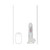 RealRock Wireless Rechargeable Remote Control LED Vibrating 8 in. Dildo with Balls Clear