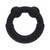 LEVELZ Metal & Silicone Cock Ring Black