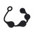 LEVELZ Waterdrop Silicone Anal Balls Large 40 mm Black