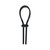 LEVELZ Wide Adjustable Silicone Lasso Cock Ring 5mm Black