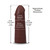The Realistic Cock 5 in. ULTRASKYN Vac-U-Lock Dildo Chocolate