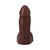 The Realistic Cock 5 in. ULTRASKYN Vac-U-Lock Dildo with Balls Chocolate
