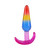 Crystal Jellies Anal Trainer Set S/M/L Rainbow