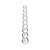 Icicles No. 2 Beaded 8.5 in. Glass Dildo Clear