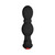 Forto Vibrating Anal Plug Rechargeable Silicone Black