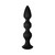 Forto F-42 Spiral Beads Silicone Anal Plug Black