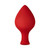 Forto F-60 Spade Silicone Anal Plug Medium Red