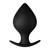 Forto F-60 Spade Silicone Anal Plug Large Black