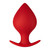 Forto F-60 Spade Silicone Anal Plug Large Red