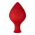 Forto F-63 Rattler Spade Silicone Anal Plug Large Red