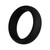 Forto F-64 Wide Liquid Silicone Cockring Medium Black