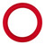Forto F-64 Wide Liquid Silicone Cockring Large Red