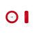 Forto F-64 Wide Liquid Silicone Cockring Small Red