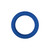 Forto F-64 Wide Liquid Silicone Cockring Small Blue