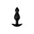 Forto F-78 Pointee Silicone Anal Plug Small Black