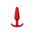 Forto F-31 Silicone Anal Plug Small Red