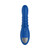 Forto Ribbed Pro Rechargeable Silicone Vibrating Anal Massager Blue