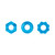 Renegade Chubbies Cock Rings 3-Pack Blue