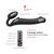 Strap-On-Me Rechargeable Remote-Controlled Silicone Vibrating Bendable Strap-On Black M