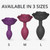 Love to Love Open Roses Silicone Anal Plug Purple Rain Small