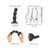 Strap-On-Me Hybrid Collection Silicone Dildo Plug Balls Black Large