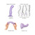 Strap-On-Me Dildo Plug P&G Metallic Lilac Medium