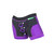 SpareParts Tomboii Nylon Boxer Briefs Harness Purple/Black Size XS