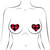Pastease Buffalo Plaid Heart Pasties Red