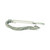 Leather Corset Flogger White/Grey
