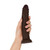 Shaft Model J: 9.5 in. Dual Density Silicone Dildo Mahogany