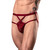 Male Power Lucifer Strappy Jock Burgundy L/XL