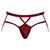Male Power Lucifer Strappy Jock Burgundy L/XL