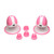 Size Matters 10X Rotating Silicone Nipple Suckers with 4 Attachments Pink