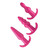 Frisky Thrill Trio Pink Anal Plug Set