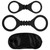 Me You Us Bound To Please Blindfold Wrist and Ankle Cuffs