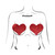 Pastease Heart Glitter Red Full Breast Covers Support Tape