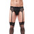 Prowler Lace Garter Set Black M