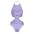 Magic Silk Sheer Passion Halter Teddy Very Peri Queen Size