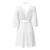 Magic Silk Sheer Passion Flutter Sleeve Robe White/Lavender S/M