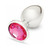 Me You Us Crystal Jewels Metal Plug Pink Large